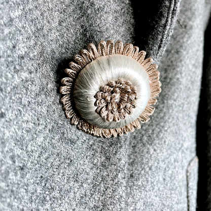 dorothee schumacher grey wool coat - size medium