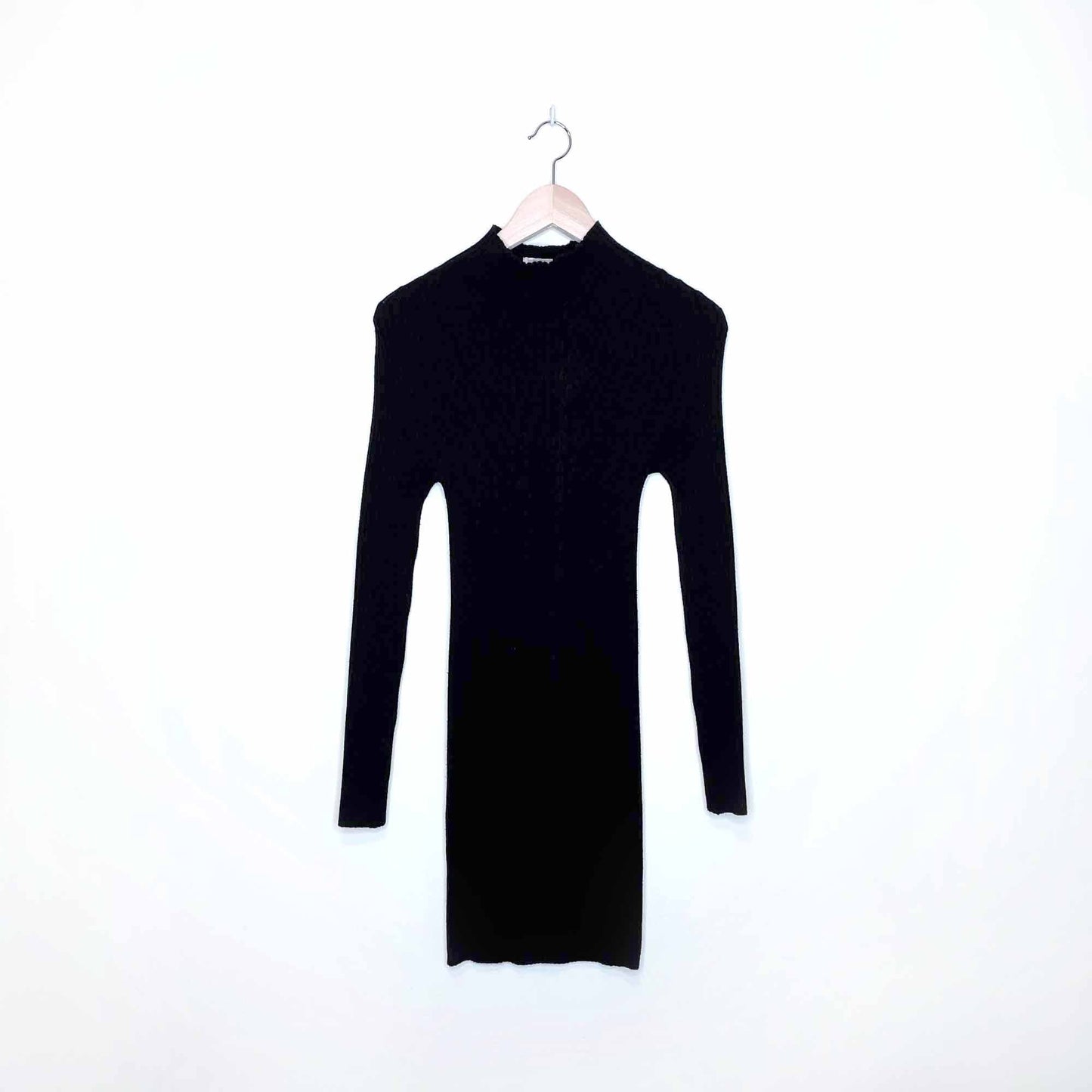 forever 21 mock neck ribbed sweater dress - size small