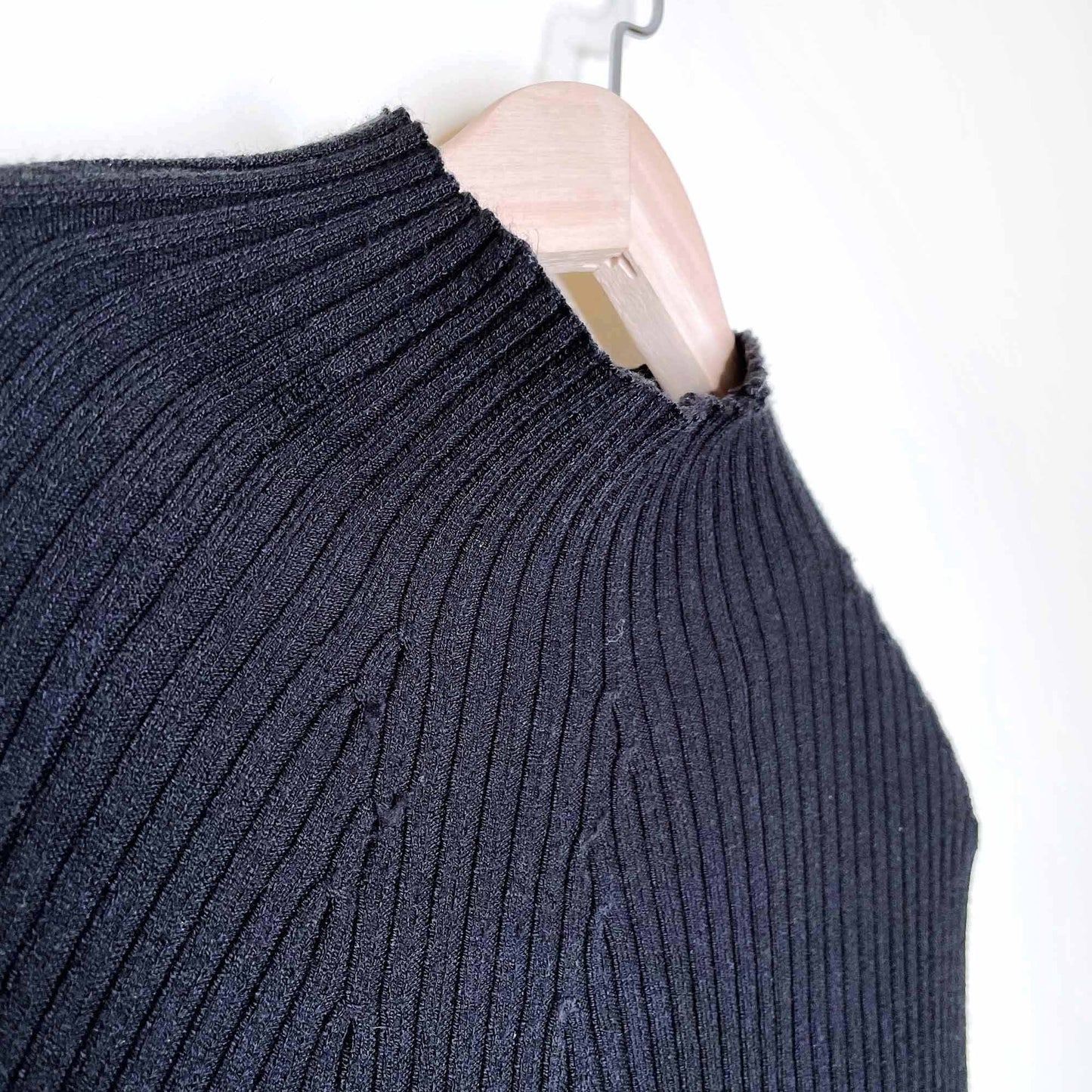 forever 21 mock neck ribbed sweater dress - size small
