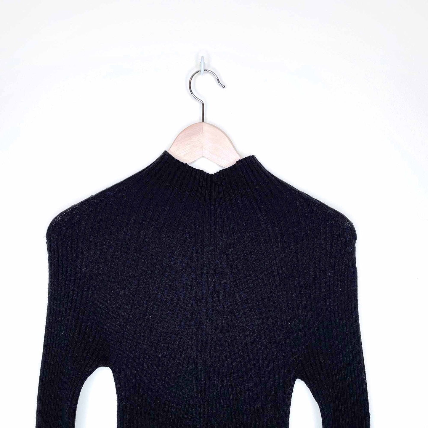 forever 21 mock neck ribbed sweater dress - size small