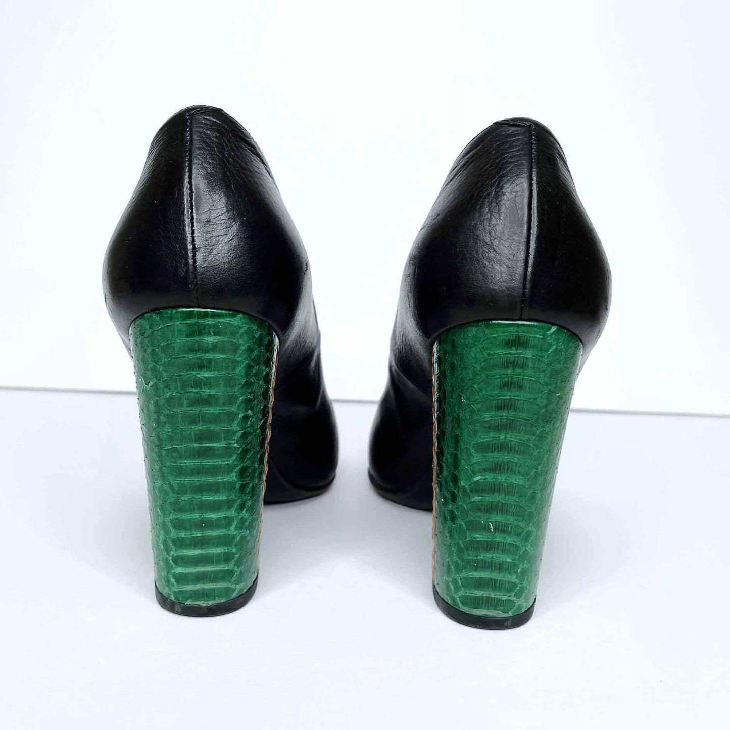 dries van noten colour block python pumps - size 36.5