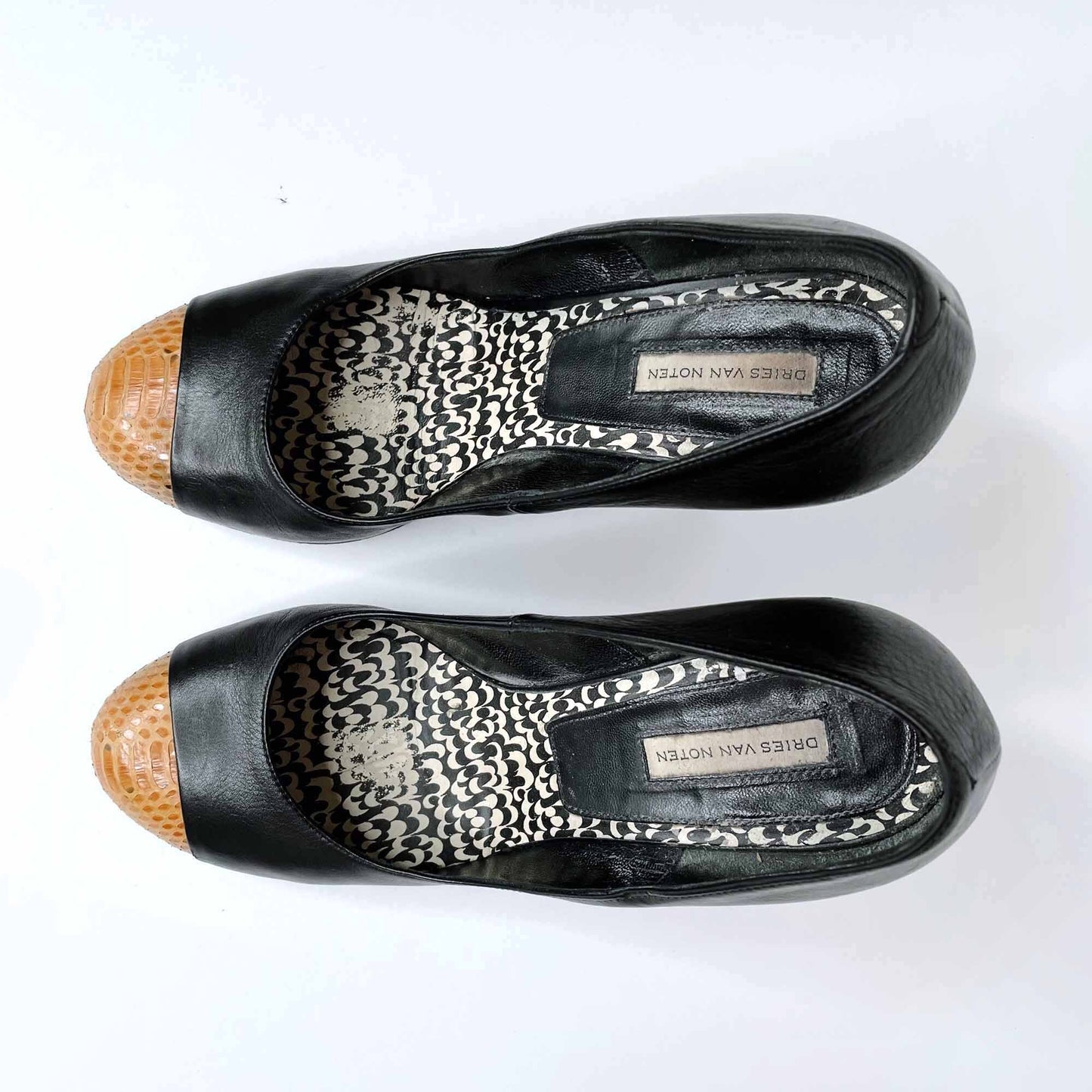 dries van noten colour block python pumps - size 36.5