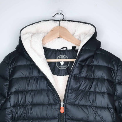 Save the Duck Giga sherpa lined puffer - size Large