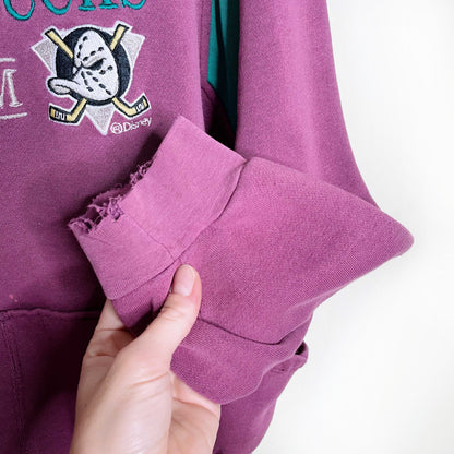 vintage athletics softwear canada mighty ducks hoodie - size medium