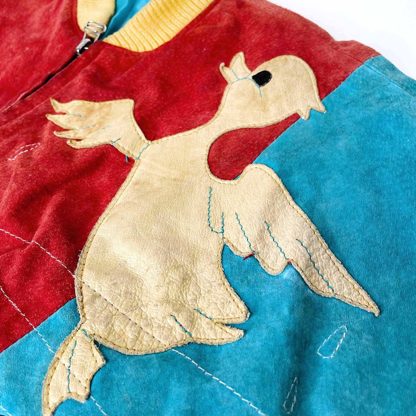 vintage 1992 baby ducks varsity bomber jacket