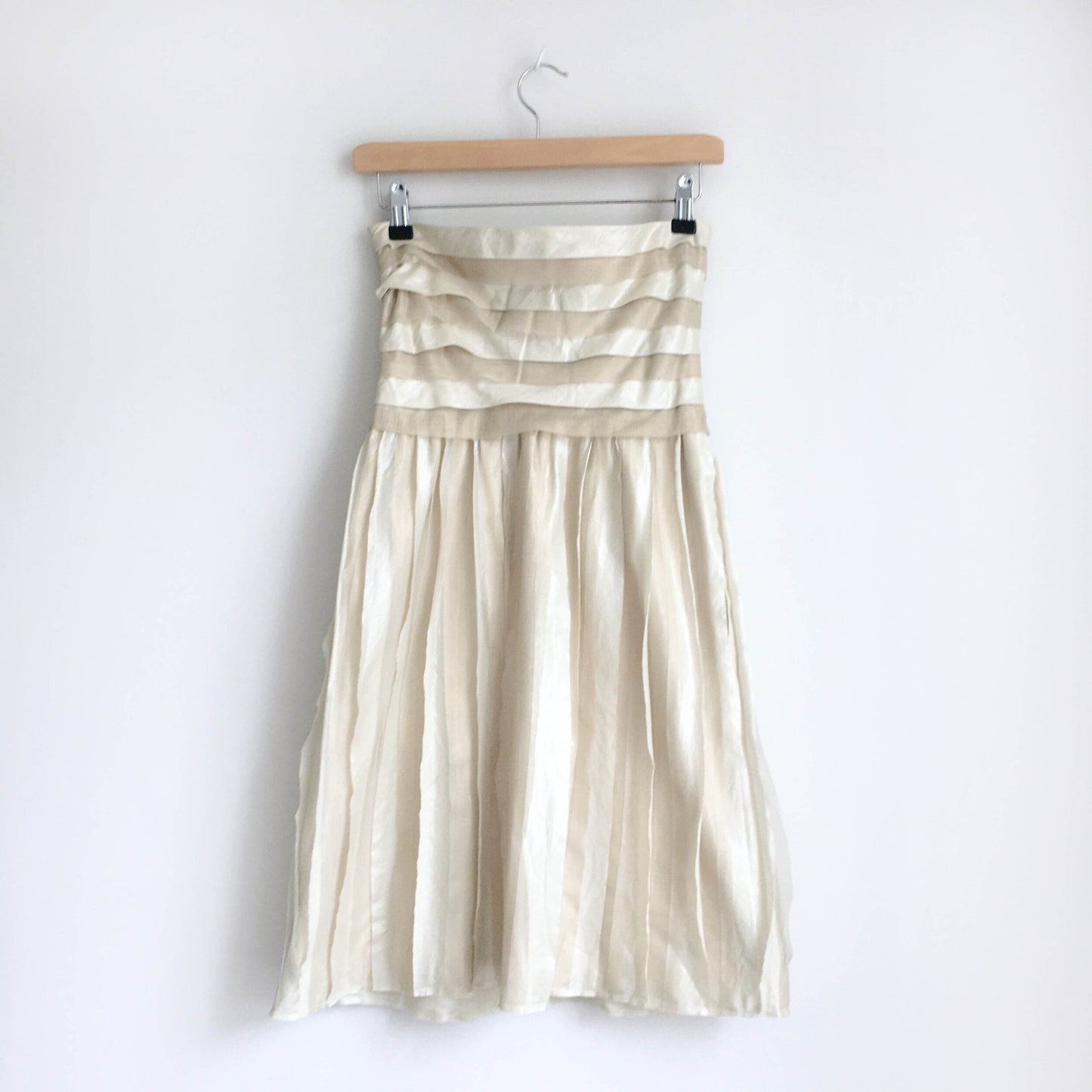 DVF Diane von Furstenberg gold strapless dress - size 4