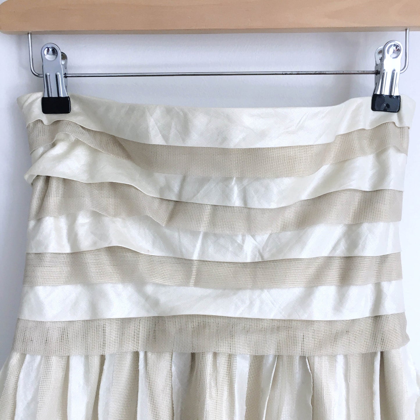 DVF Diane von Furstenberg gold strapless dress - size 4