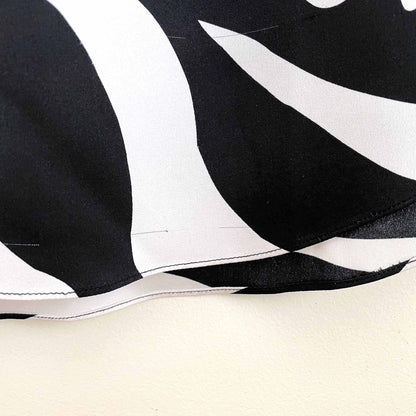 DVF Freya Zebra Stripe Stretch Silk Shirtdress - size 8