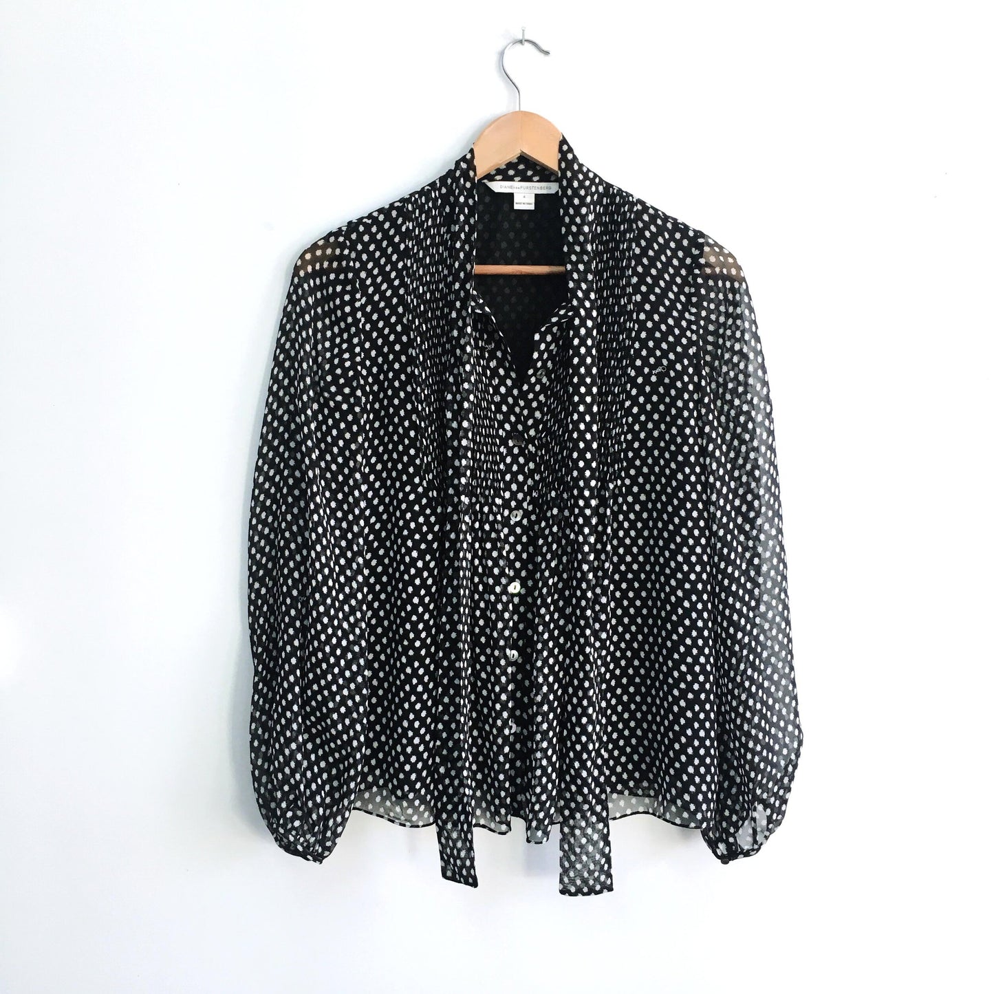Diane von Furstenberg Marjorie Silk Blouse - size 4