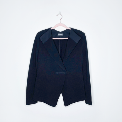 emporio armani tuxedo double breasted jacket - size 8