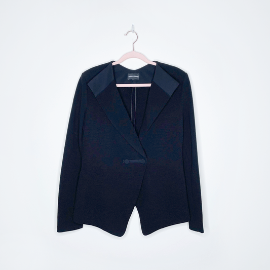 emporio armani tuxedo double breasted jacket - size 8