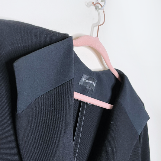 emporio armani tuxedo double breasted jacket - size 8