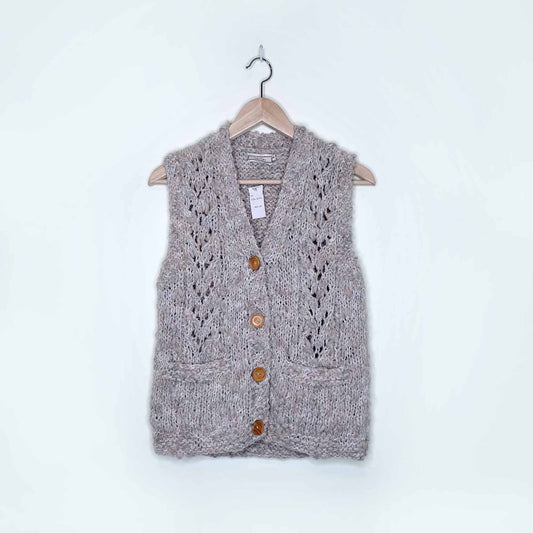 nwt vintage deadstock eaton knit vest - size medium