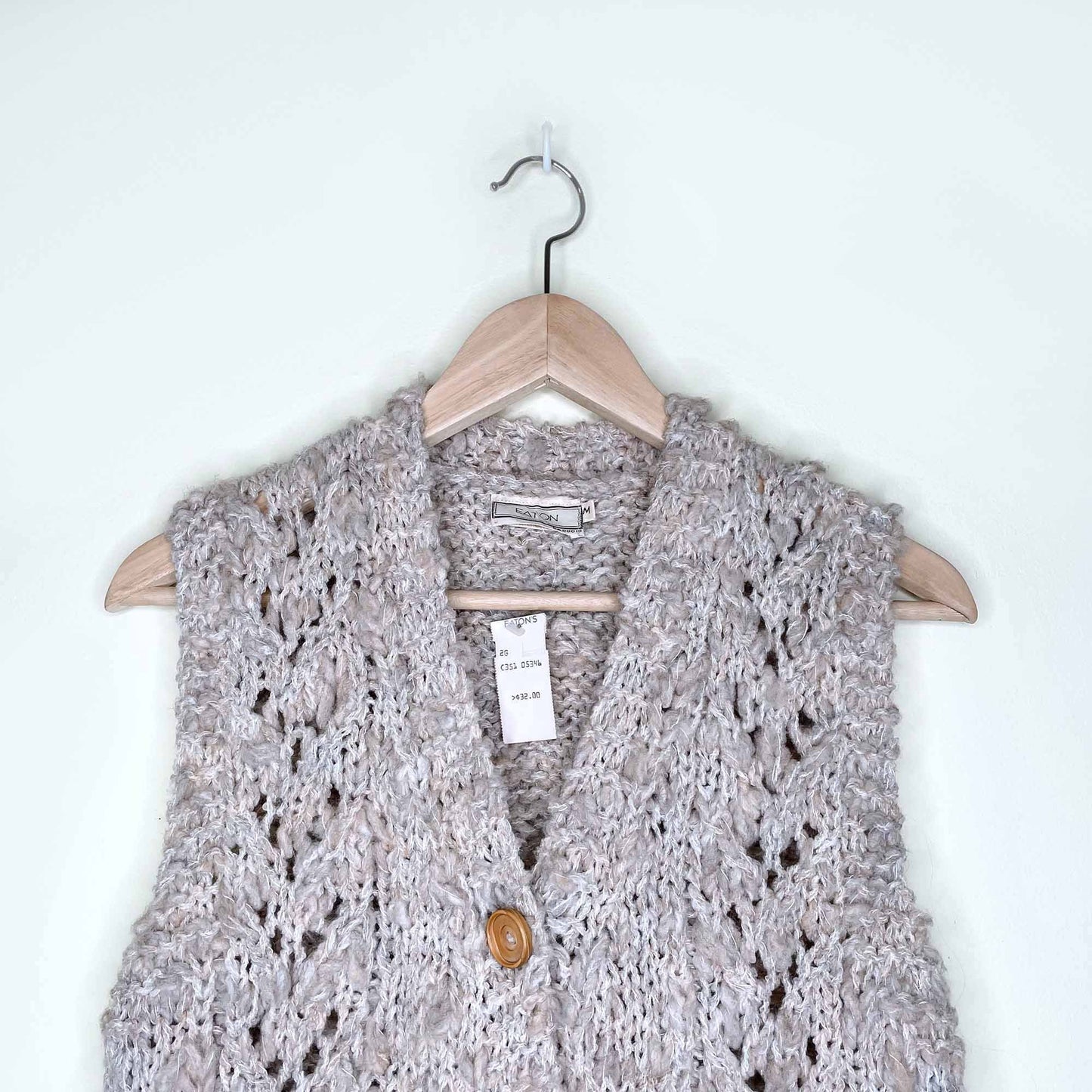 nwt vintage deadstock eaton knit vest - size medium