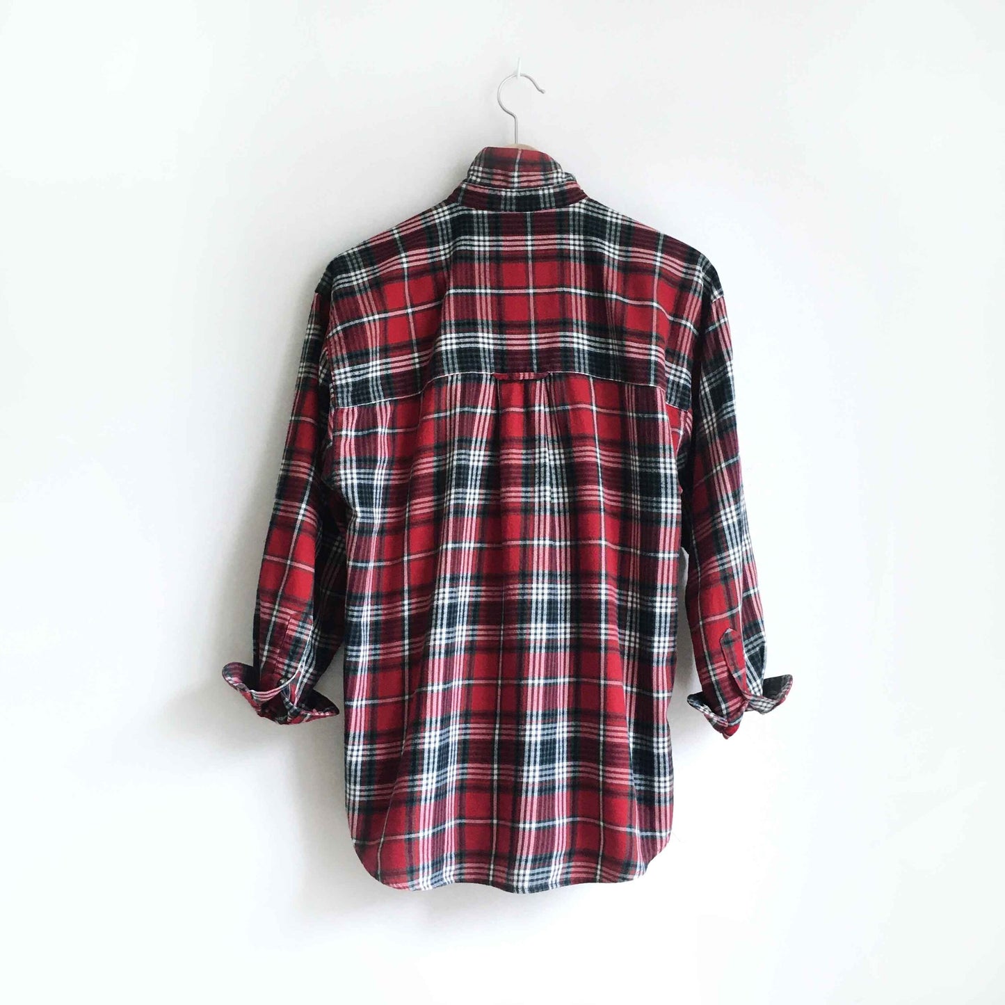 Vintage Eddie Bauer 1/2 zip flannel popover - size Small