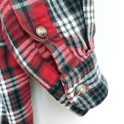 Vintage Eddie Bauer 1/2 zip flannel popover - size Small
