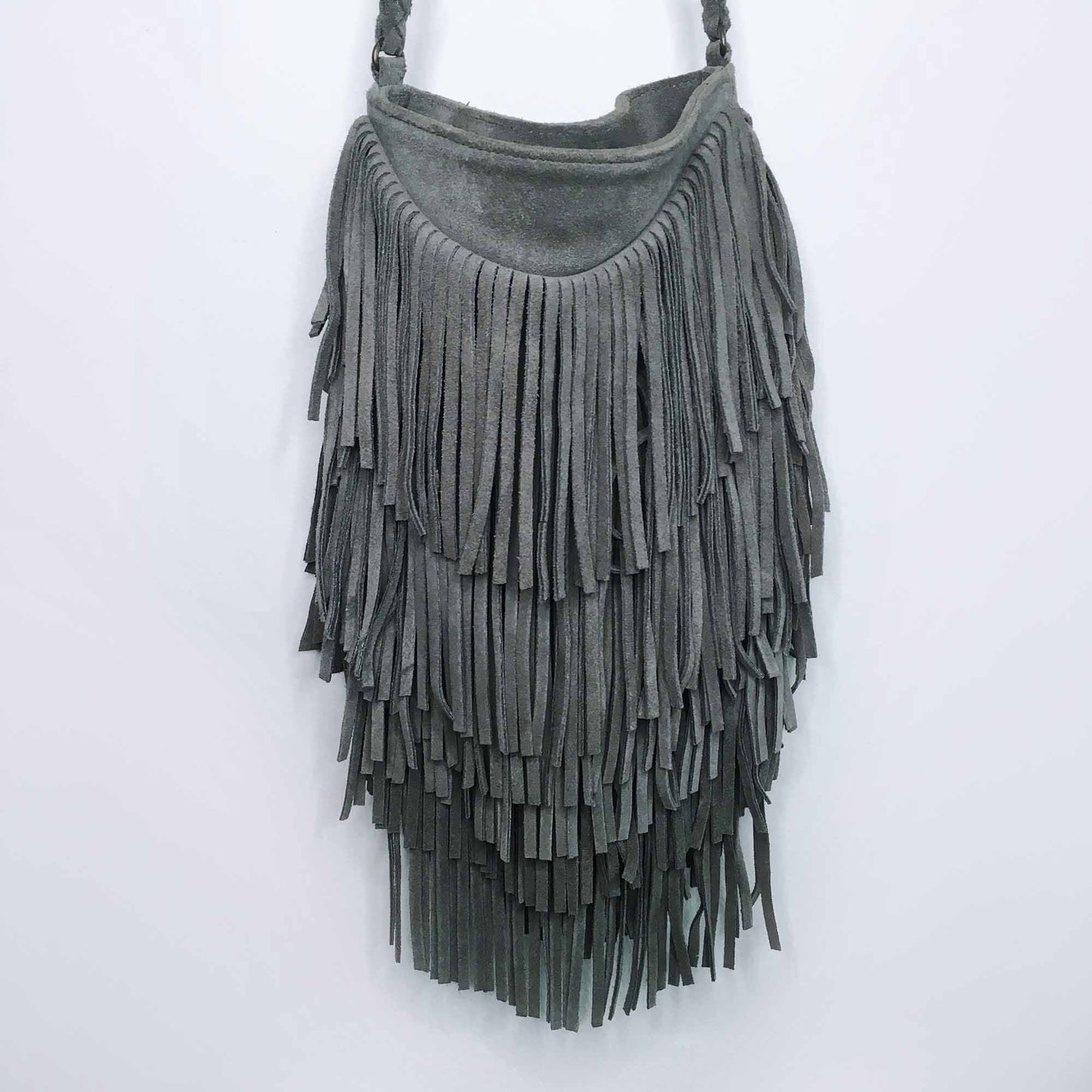 UO Ecote suede layered fringe festival crossbody