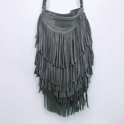 UO Ecote suede layered fringe festival crossbody