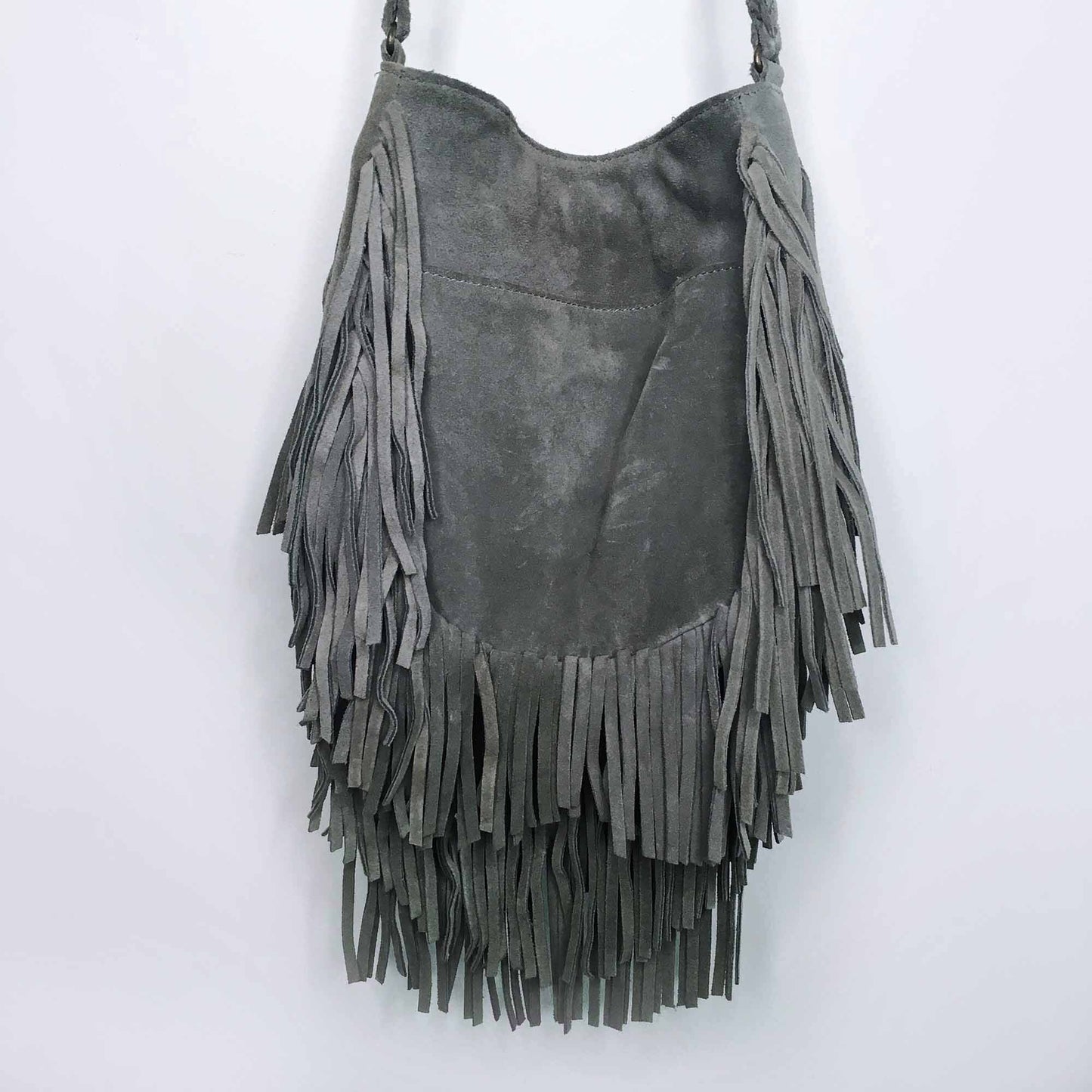 UO Ecote suede layered fringe festival crossbody