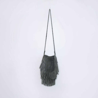 UO Ecote suede layered fringe festival crossbody