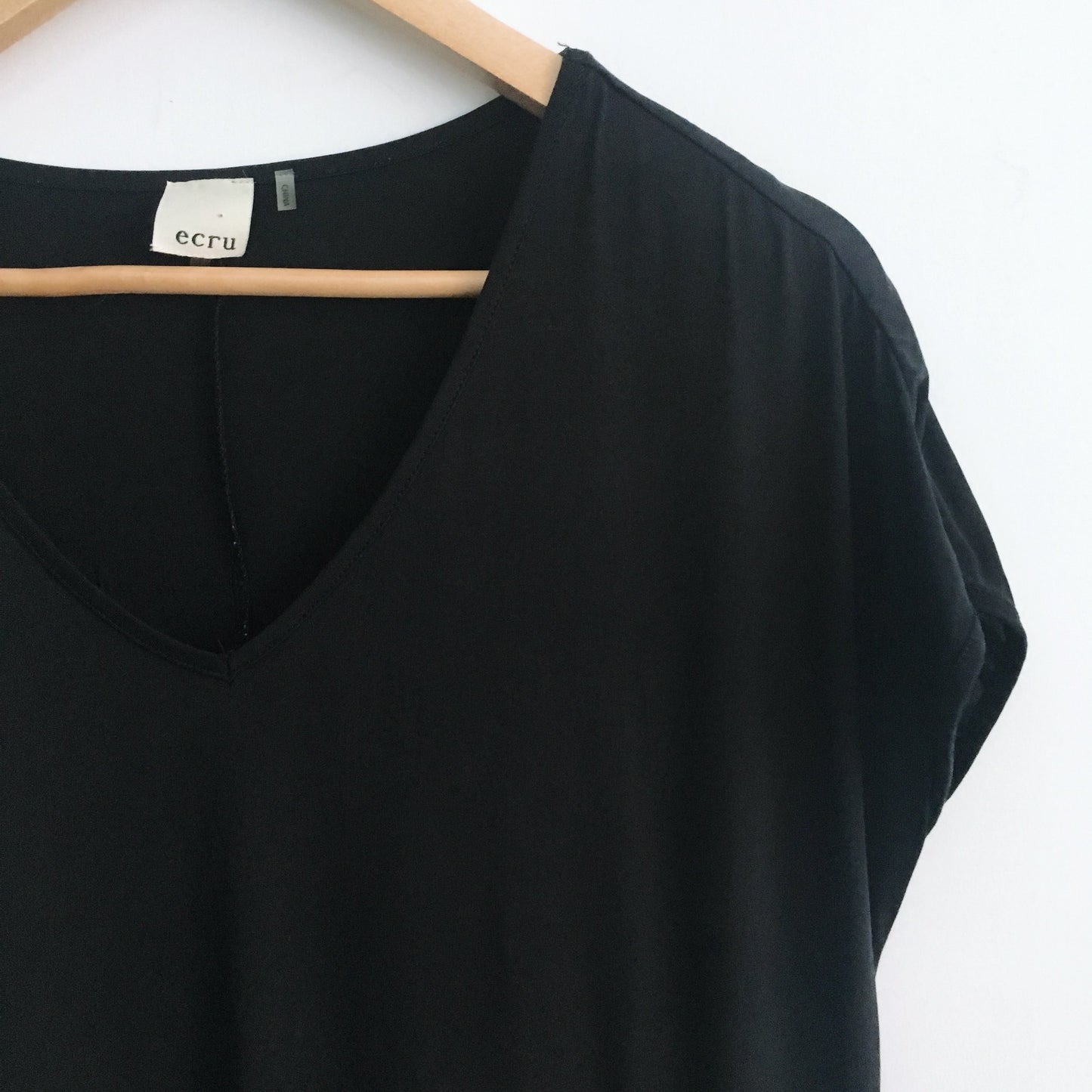 Ecru Oversized Cupro Dress - size Small