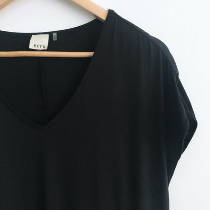 Ecru Oversized Cupro Dress - size Small