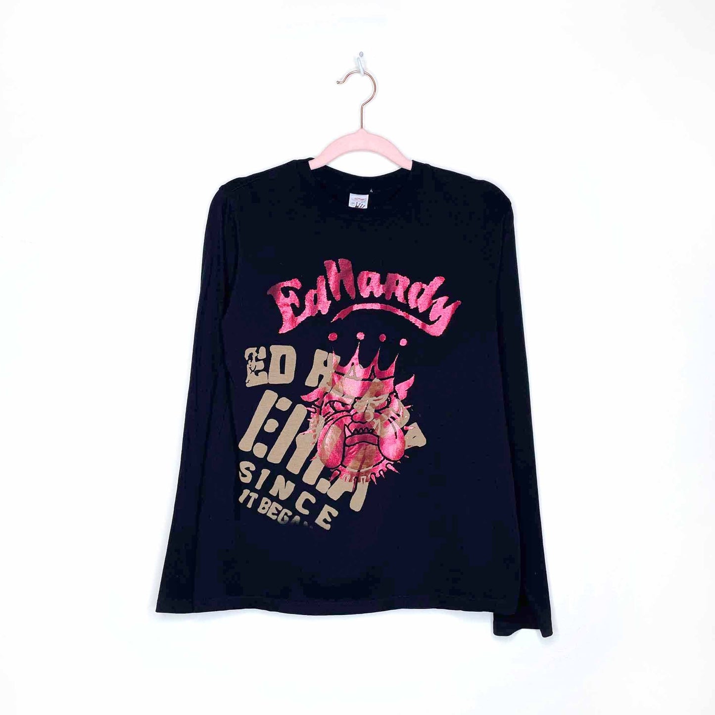 ed hardy graphic long sleeve - size youth large