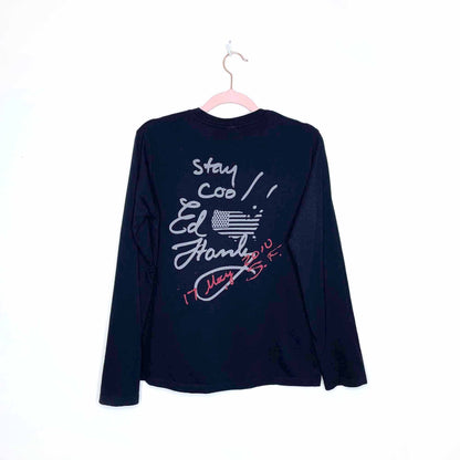 ed hardy graphic long sleeve - size youth large