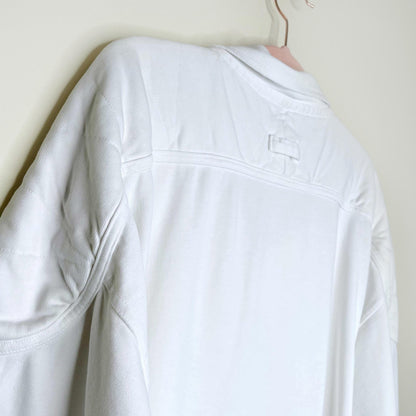 vintage eddie bauer rugby polo shirt with reinforced shoulders - size xl