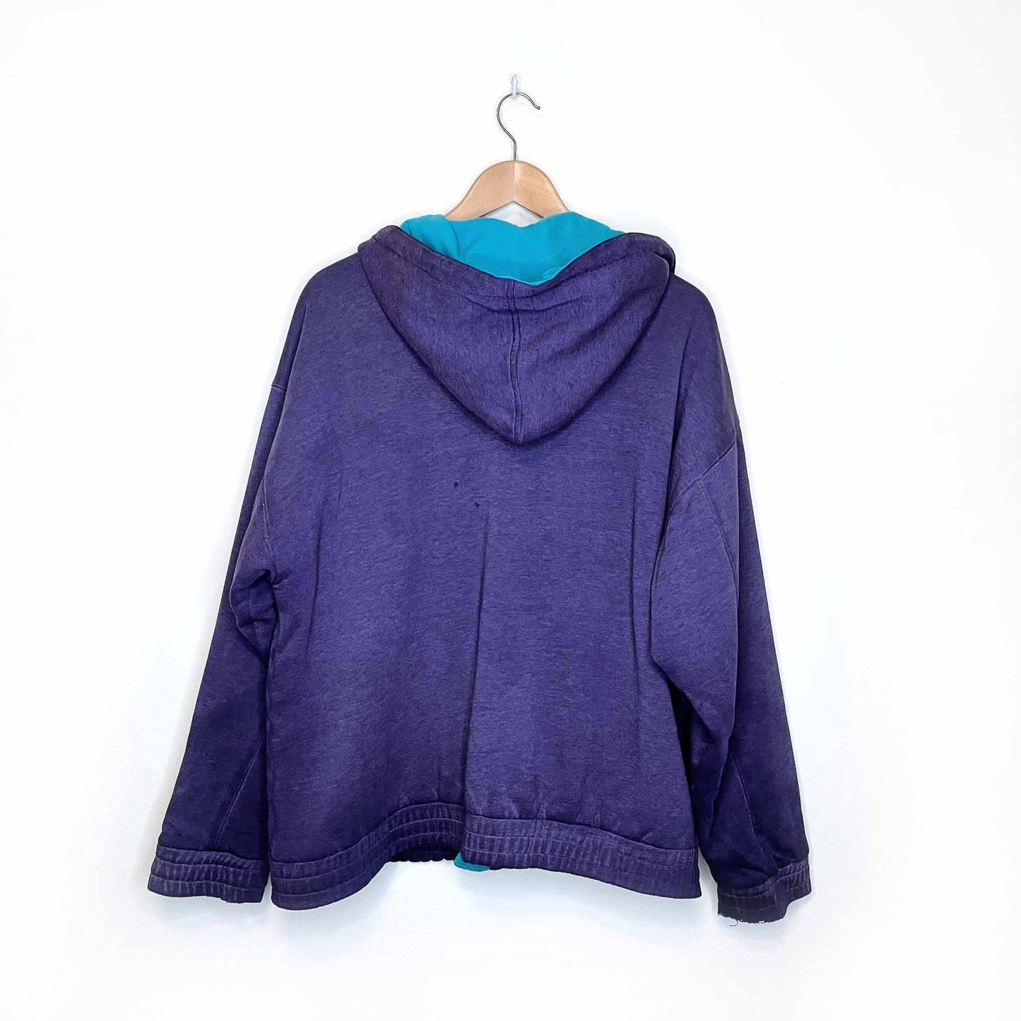 vintage eddie bauer outdoor outfitters hooded sweatshirt jacket - size large