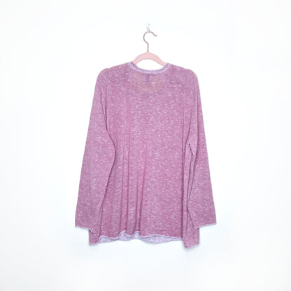 eileen fisher organic linen cotton slub sweater - size large