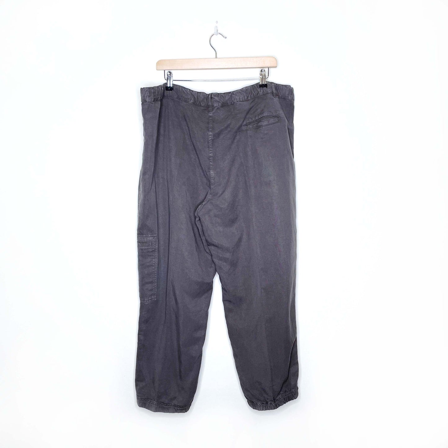 eileen fisher tencel linen pocket joggers - size 1x