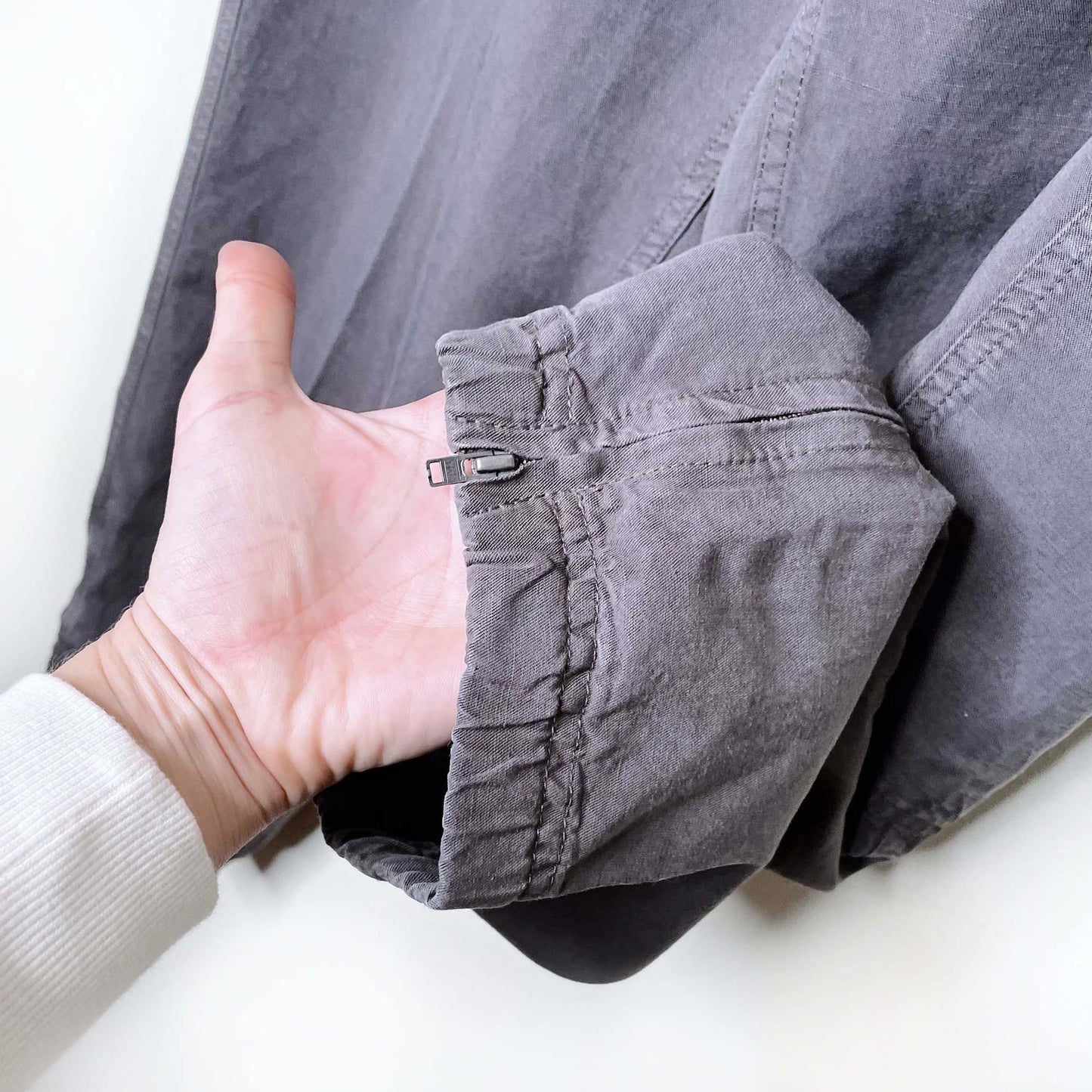 eileen fisher tencel linen pocket joggers - size 1x