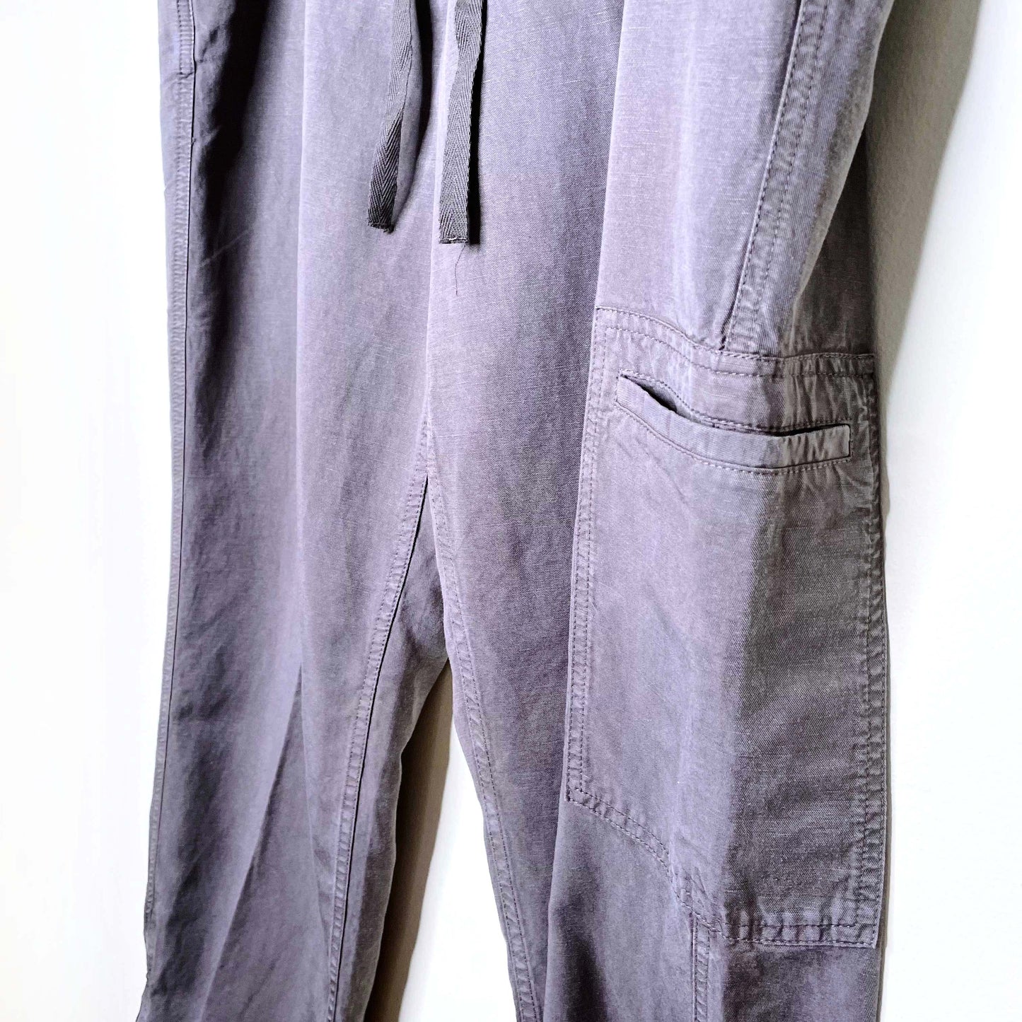 eileen fisher tencel linen pocket joggers - size 1x