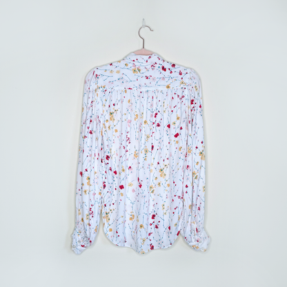 equipment femme white marcility floral blouse - size xs