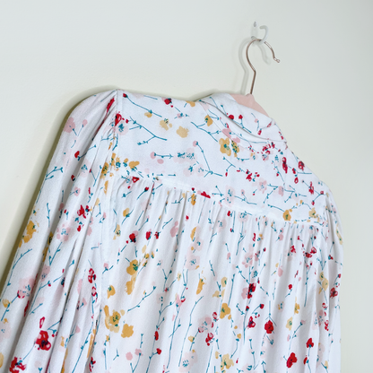 equipment femme white marcility floral blouse - size xs