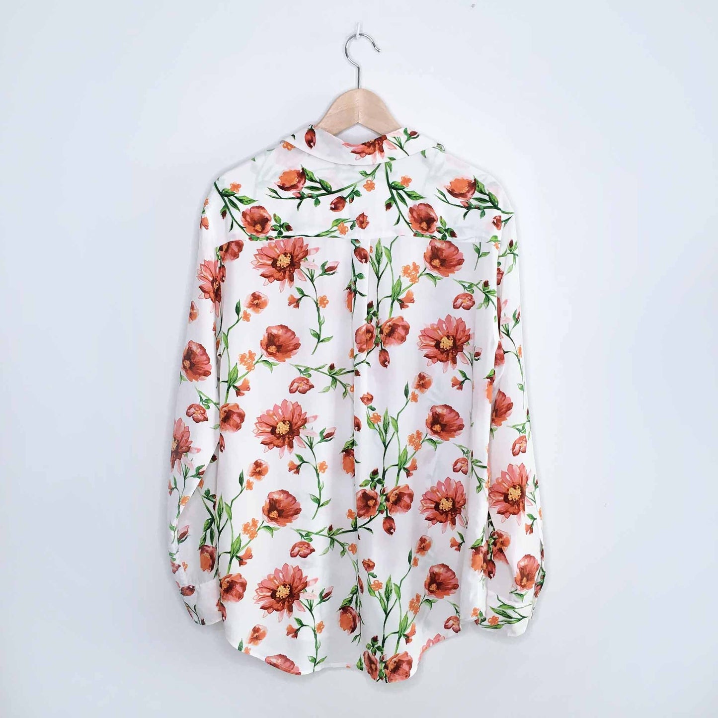 Equipment Femme silk poppy button down - size Large
