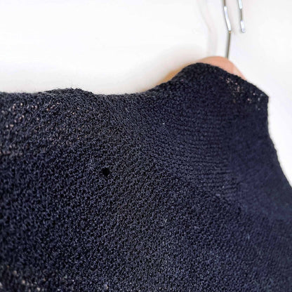 eileen fisher wool lightweight cropped open cardigan - size medium