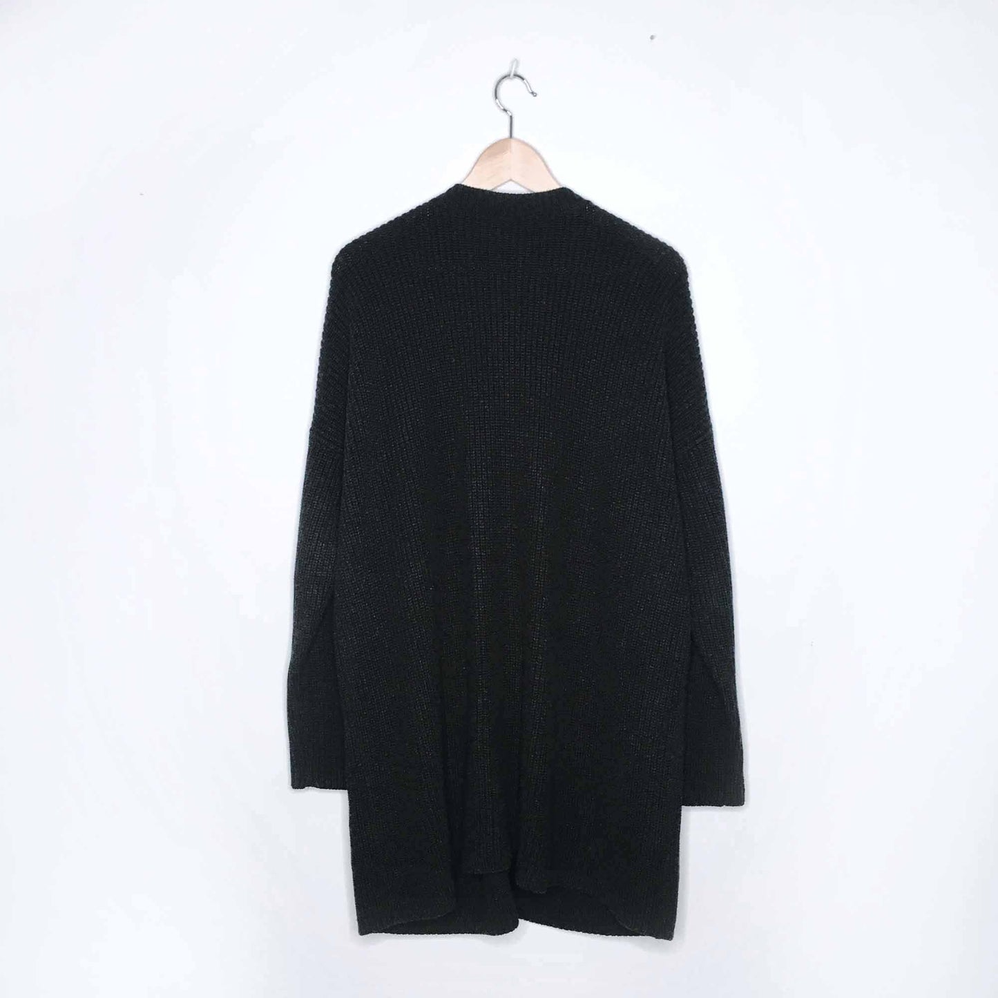 Eileen Fisher organic cotton cashmere zip cardigan - size Large
