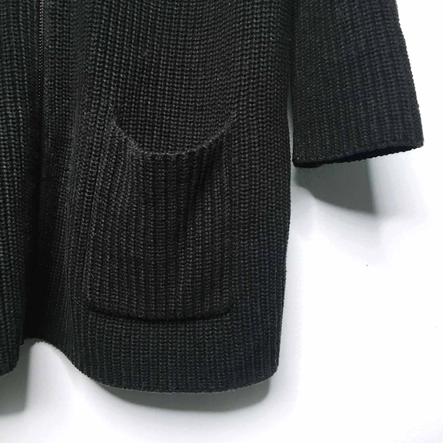 Eileen Fisher organic cotton cashmere zip cardigan - size Large