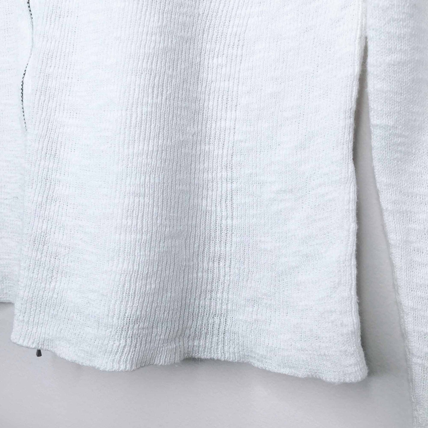 Eileen Fisher organic linen-cotton zip cardigan - size Small