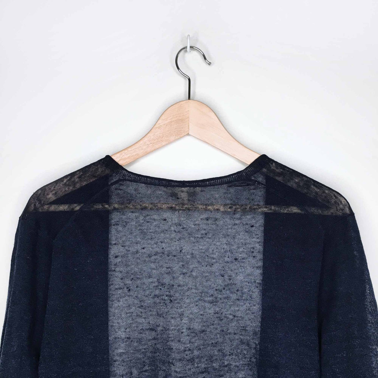 Eileen Fisher 3/4 sleeve linen cropped cardigan - size Medium