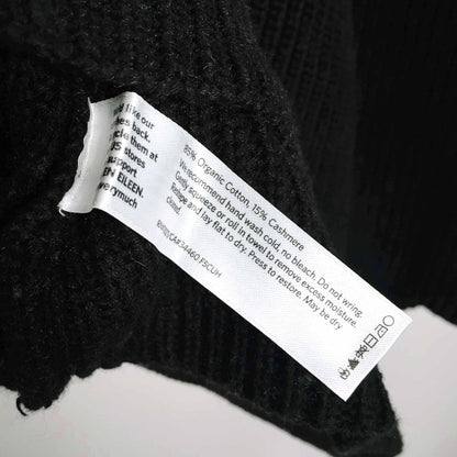 Eileen Fisher organic cotton cashmere zip cardigan - size Large