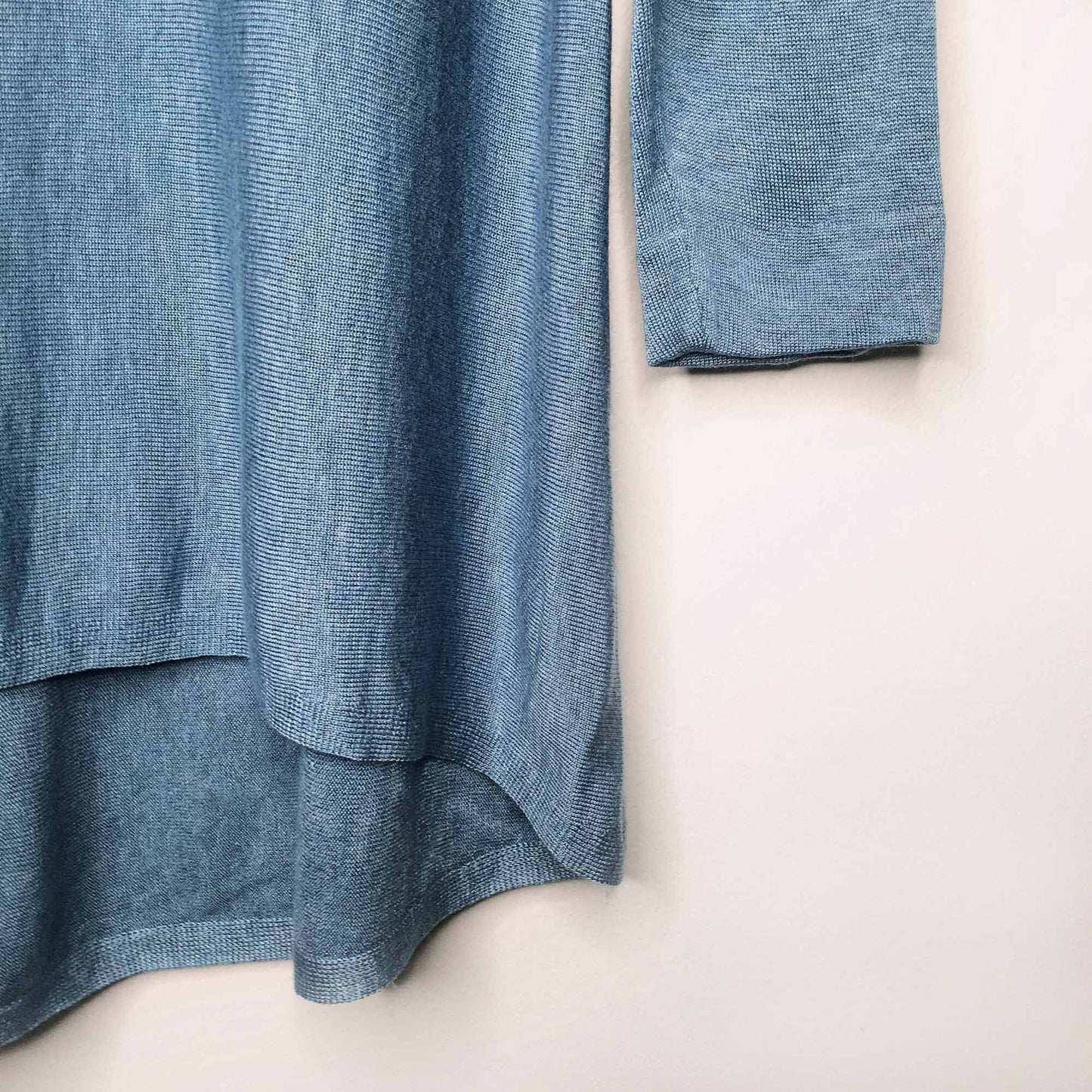 Eileen Fisher tencel-merino wool swing turtleneck - size Small