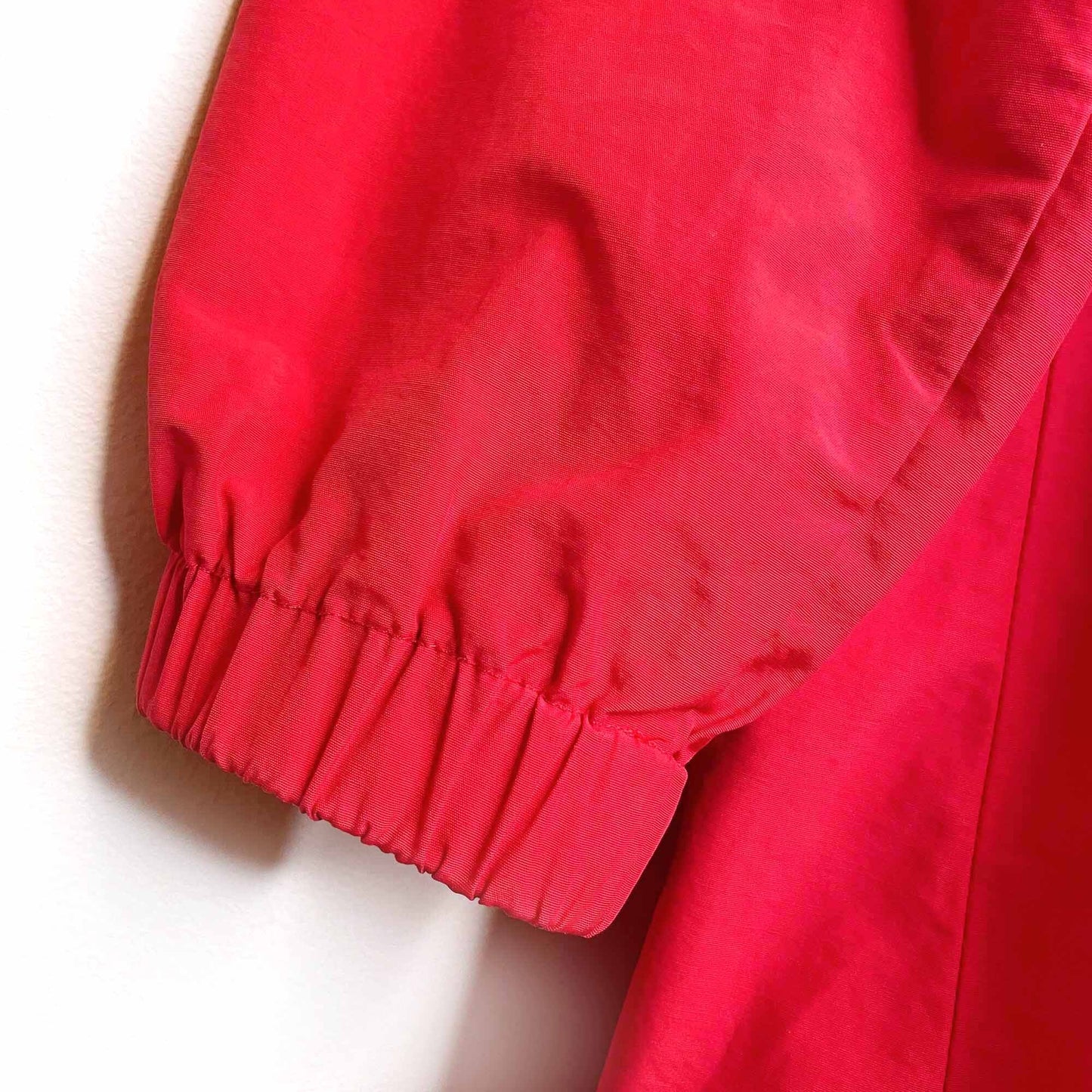 eileen fisher organic cotton nylon anorak jacket with hideaway hood - size medium