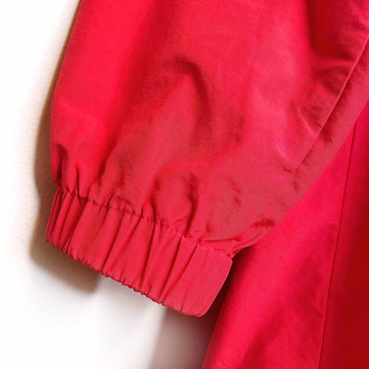 eileen fisher organic cotton nylon anorak jacket with hideaway hood - size medium