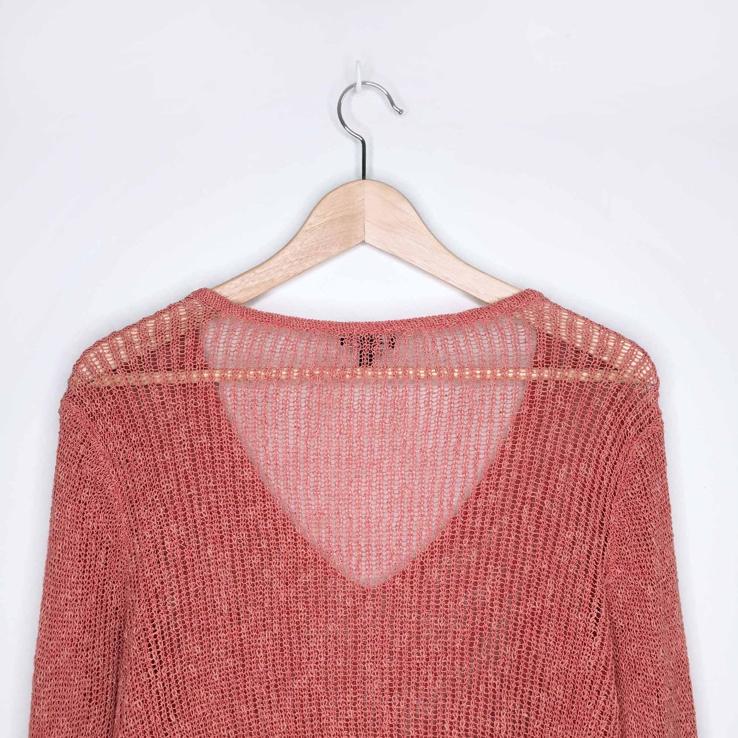 Eileen Fisher linen v-neck asymmetrical sweater - size xl