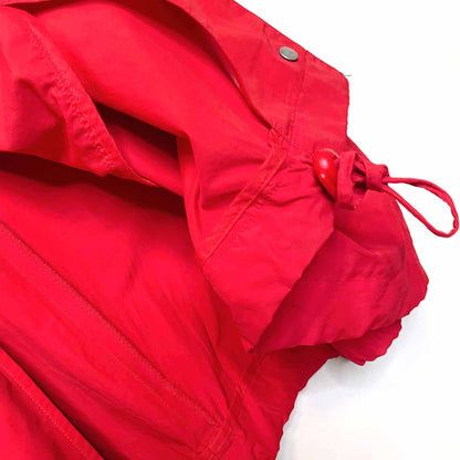 eileen fisher organic cotton nylon anorak jacket with hideaway hood - size medium