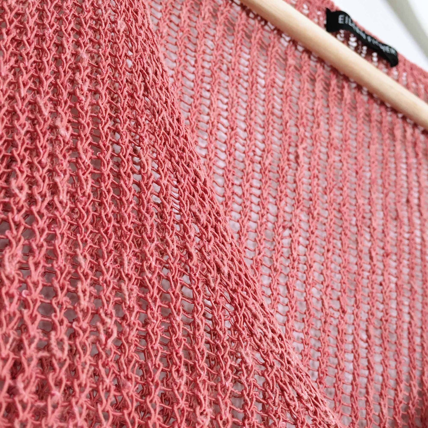 Eileen Fisher linen v-neck asymmetrical sweater - size xl