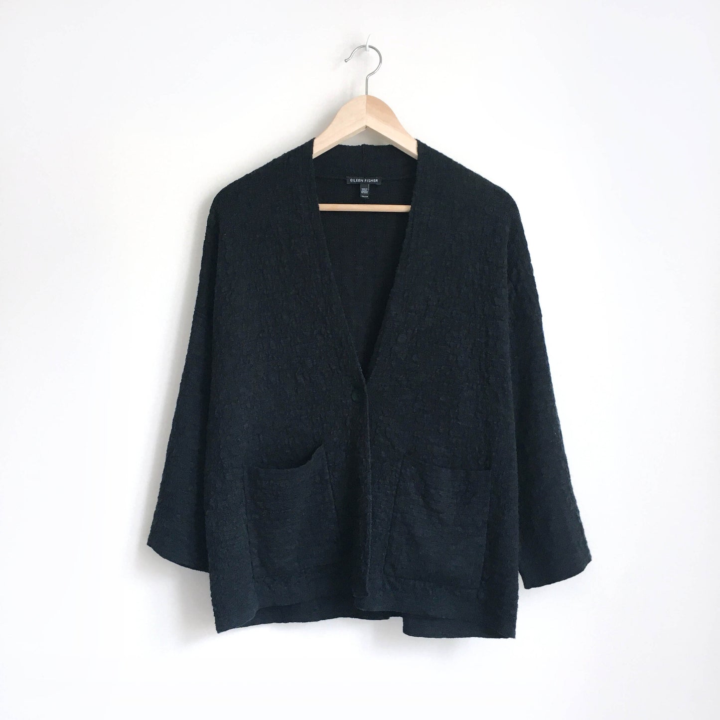Eileen Fisher textured cardigan - size xs